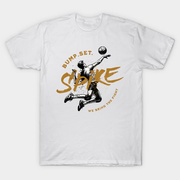 Bump Set Spike Volleyball graphic T-Shirt by Volleyball Merch